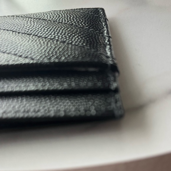 Saint Laurent Quilted Black Card Holder - Picture 13 of 13